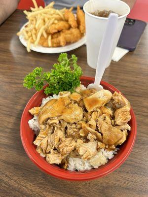 Teriyaki Chicken Bowl and Fish & Fries