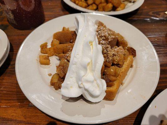 Apple crisp French toast. Great French toast.