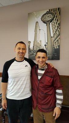 Steve Sarkisian (Atlanta Falcons Offensive Coordinator) at Five Star Barbers