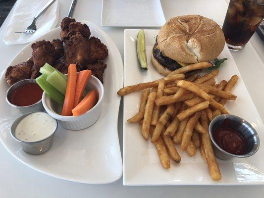 Chicken Wings & Cheeseburger Lunch!