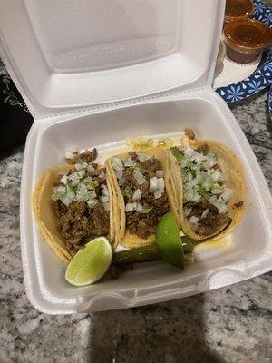 Carne asada tacos