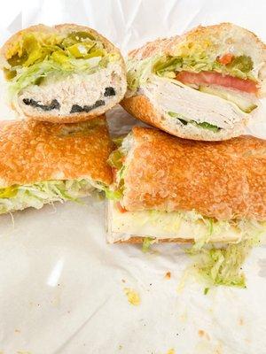 Tuna and Turkey sandwiches