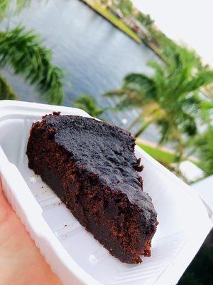 Jamaican RUM Cake Slice! Chocolate Bliss with RumLove~