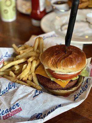 The Beyond Burger with Side Fries