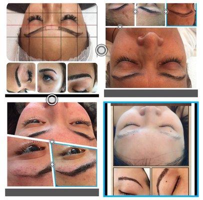 Different pattern microblading