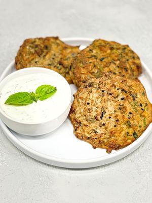 Zucchini Pancakes (Oven Baked)