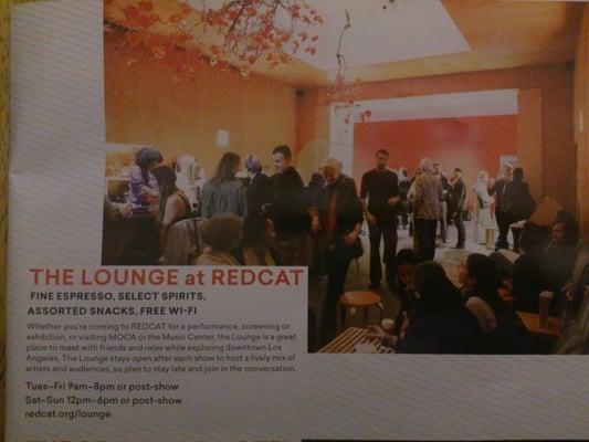 From the Fall 2014 REDCAT Performance Schedule booklet