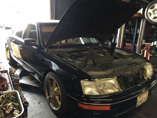 1996 Lexus Ls 400 getting serviced at Bernie's