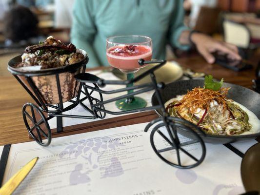 Red fort cocktail, GONGURA CHICKEN, DAHI VADA CHAAT