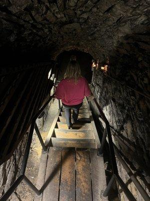 Steps down to the catacombs