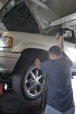 Along with auto repair, smog checks are also available at this location.