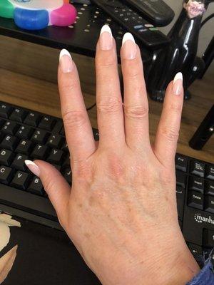 Full set gel overlay manicure