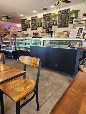 The counter full of treats and wonderful pastries!