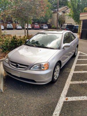 the 2001 Civic I purchased at Godz Isle.  She cleaned up really really well!