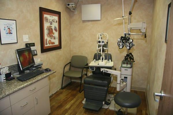 Our comfortable eye exam rooms