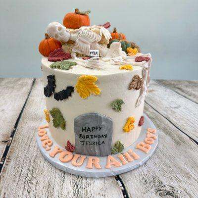 Halloween custom cake