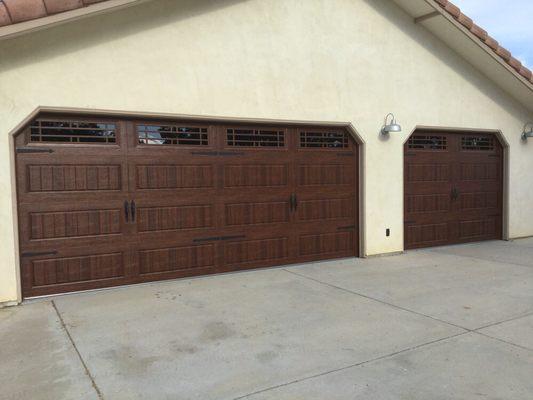 Double and single doors gave the whole front of the house a facelift