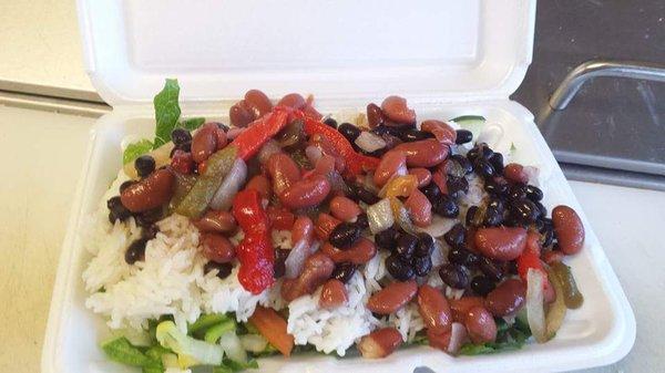 Rice and bean salad bowl!