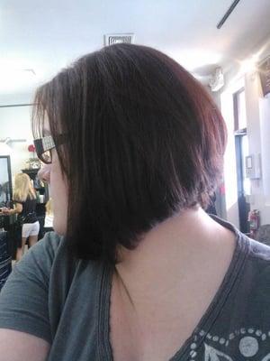 Hair cut and color by Rose.