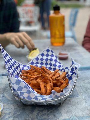 large sweet potato fries, amazing