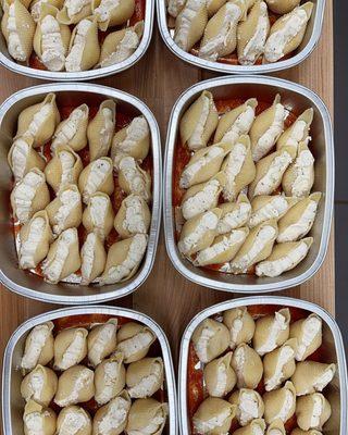 Not enough time to cook? Stock your freezer with our housemade stuffed shells and lasagnas.