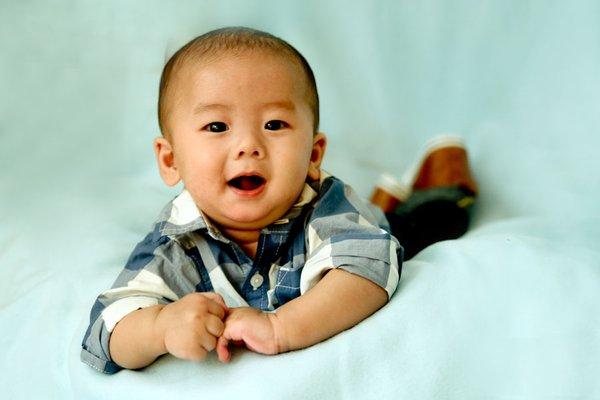 Studio baby portrait