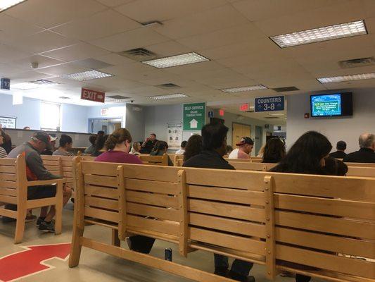 Quite spacious RMV, less people than I anticipated based on the full parking lot.