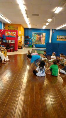 Kid's Capoeira class.