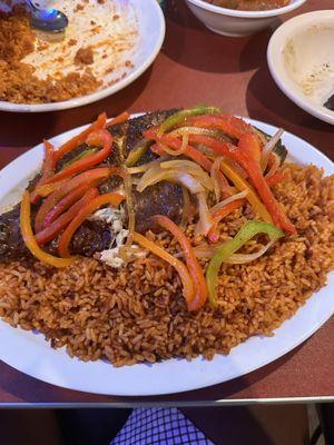 Tilapia and Jollof Rice