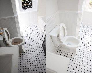 Before and After of bathroom!