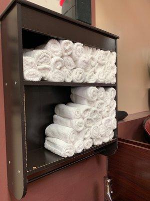 Towels instead of paper. Nice move!