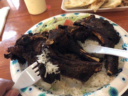 Fried lamb chops