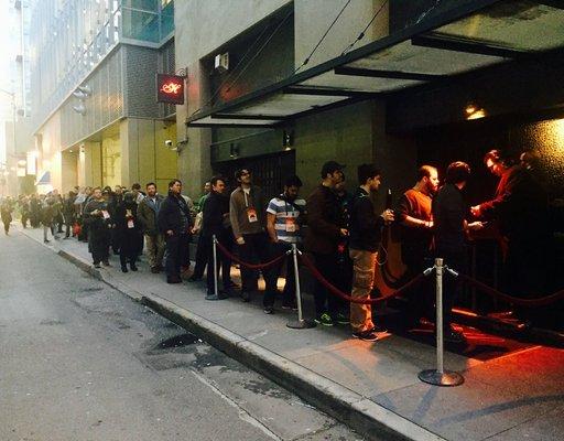 Line for the Marmoset GDC Party - Feb 2017.