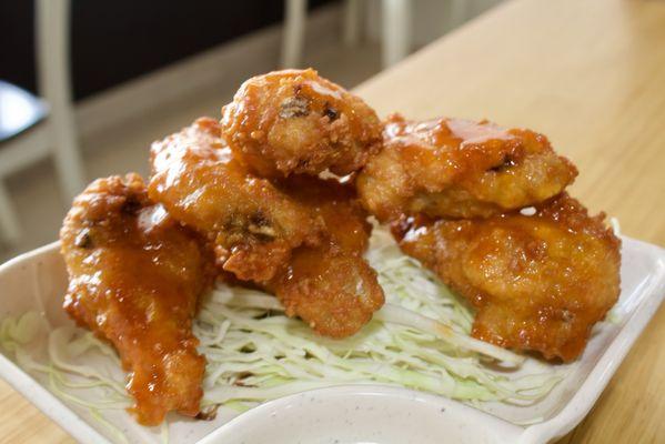 Thai spicy Fried Chicken Wings.