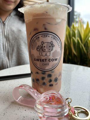 Mochi Strawberry Milk Tea