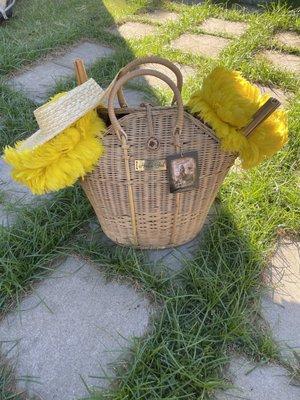 The hat and the hula gal bag from Aloha Hula Supply. There's also an ipu from Aloha Hula Supply buried in there also.