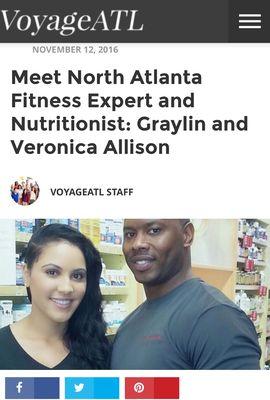 We are featured in Voyage Atlanta magazine. Link: interview/meet-north-atlanta-fitness-expert-and-nutritionist-graylin-and-veronica-allison/