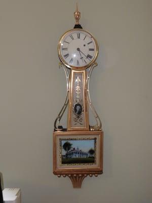 Antique Waltham Banjo Clock