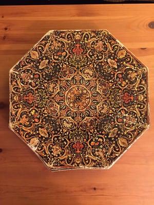 Octagonal Table in Florentine Mosaic puzzle for $1!