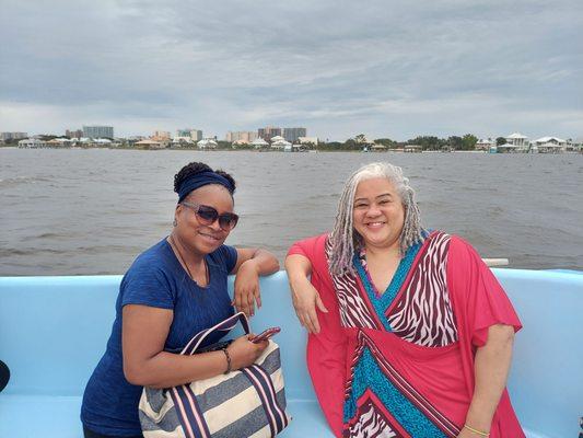 Plenty of space on the boat! We went for the sunset tour but it was an overcast day. Great value for the experience!