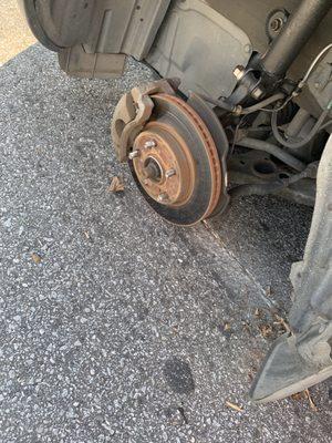 This is what happens when a tire falls off in the middle of traffic at 40 mph.