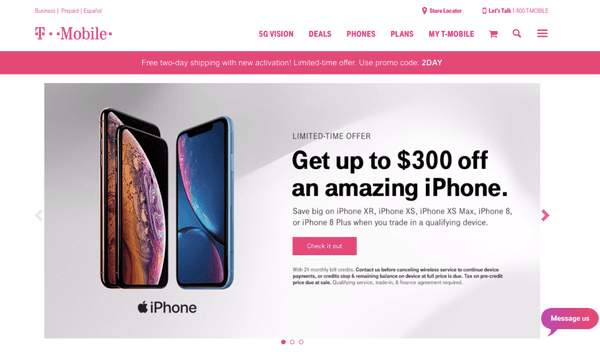 Saw this on Tmobile site same day I was told it's no longer valid.