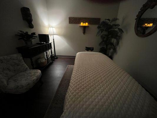 Massage treatment room.