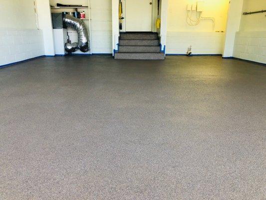 Garage Floor, Epoxy Flake, Wailea Maui Hawaii