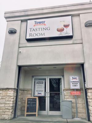 Tasting Room is now the curbside area