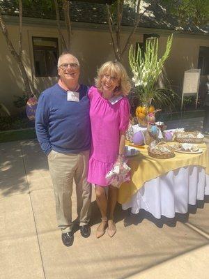 Deacons serving during pastries on Easter Sunday