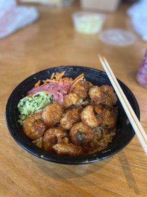 Honey Garlic Shrimp Bowl