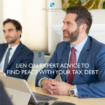 Lien on expert advice to find peace with your tax debt 
Read Article: https://bit.ly/3XcCUKt