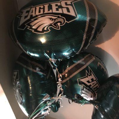 Balloons of every kind...but I'm a diehard eagles  fan!!