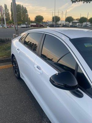 Passenger Side Window Tint